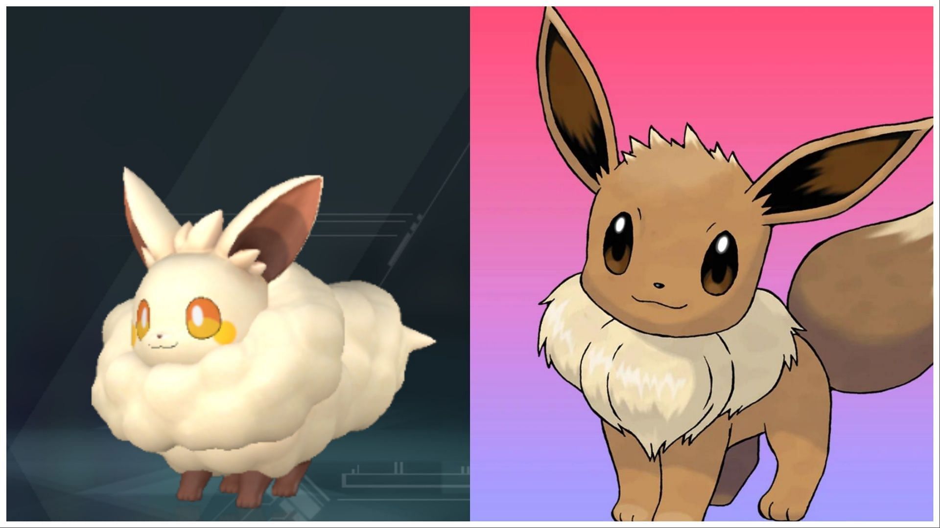 Cremis and Eevee (Image via Pocketpair/ The Pokemon Company)